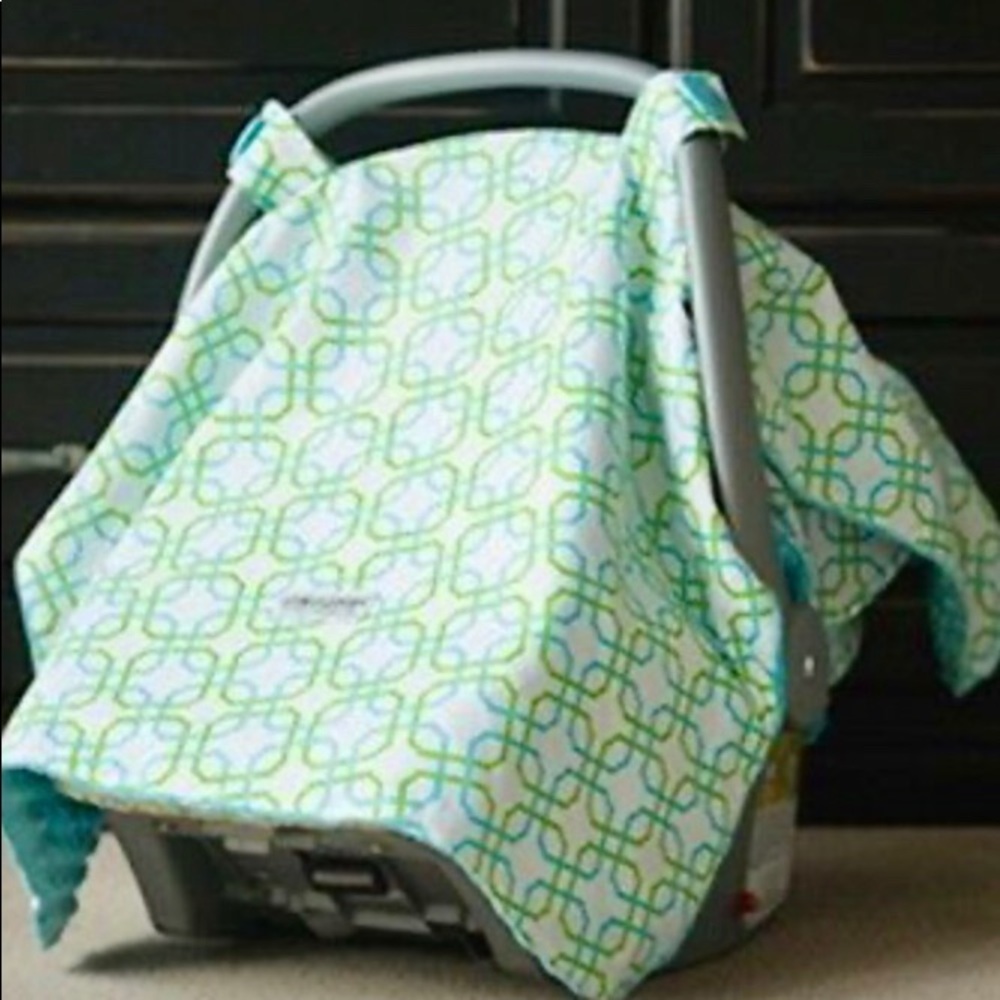 Infant car seat canopy cover